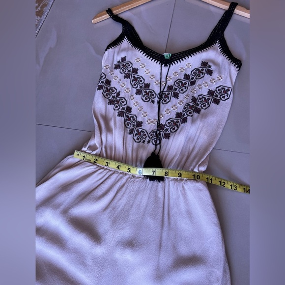 Intropia Womens Jumpsuit Baige Lined  sleeveless Spain   knitting size 34 - Picture 11 of 16